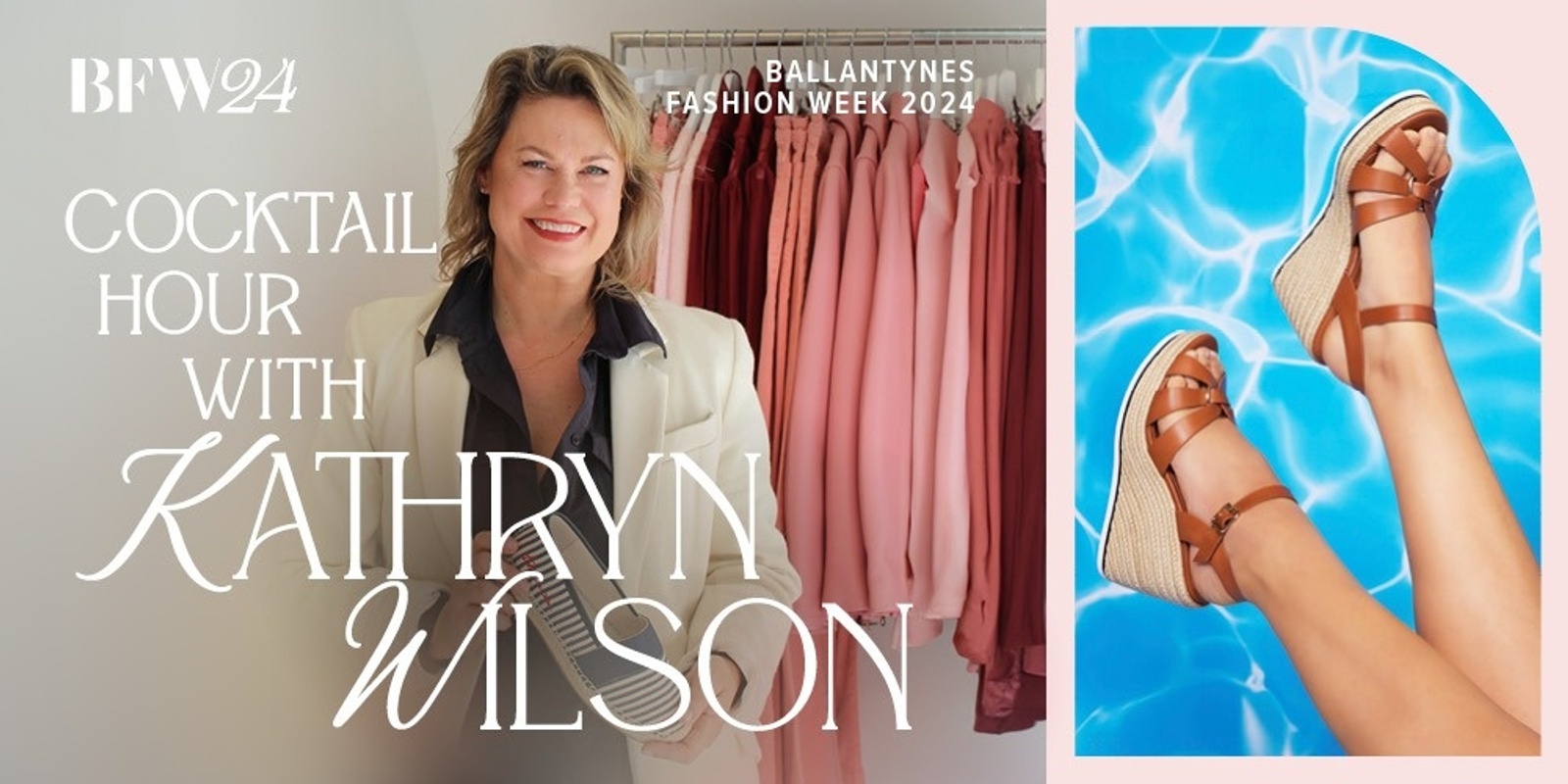 Banner image for Ballantynes Fashion Week 2024: Cocktail Hour with Kathryn Wilson