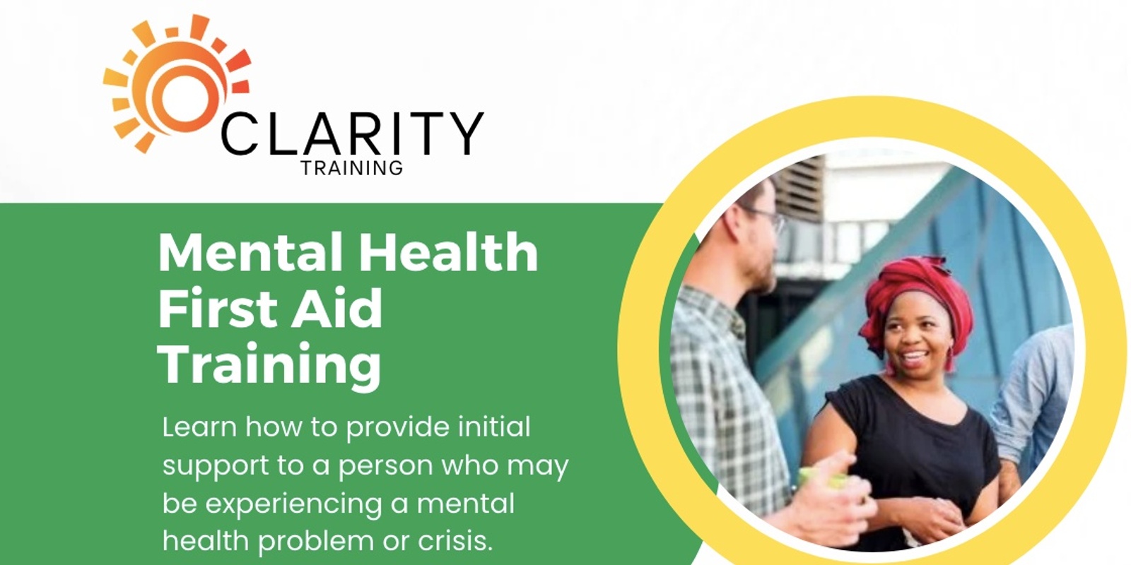 Banner image for Mental Health First Aid Training 15 - 16 October 24 (Canberra)