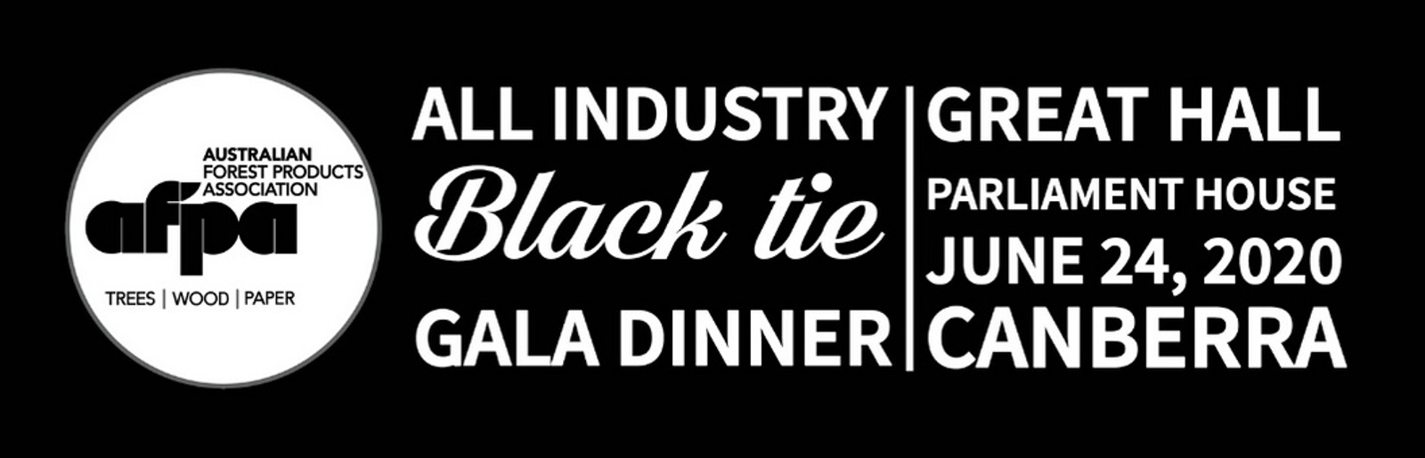 Banner image for AFPA 2020 Gala Dinner at Parliament House