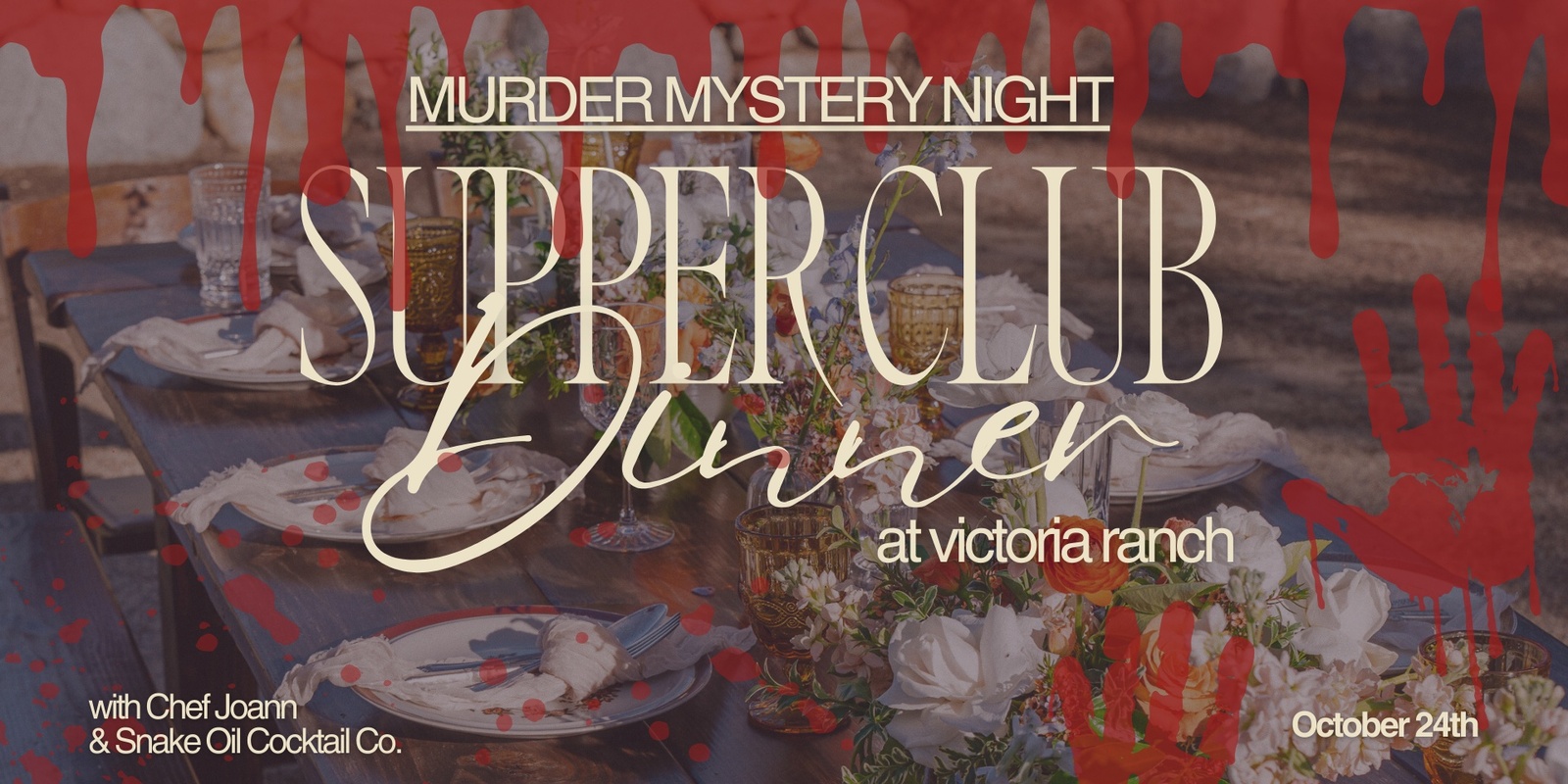 Banner image for Murder Mystery Supper Club Dinner with Snake Oil Cocktails 