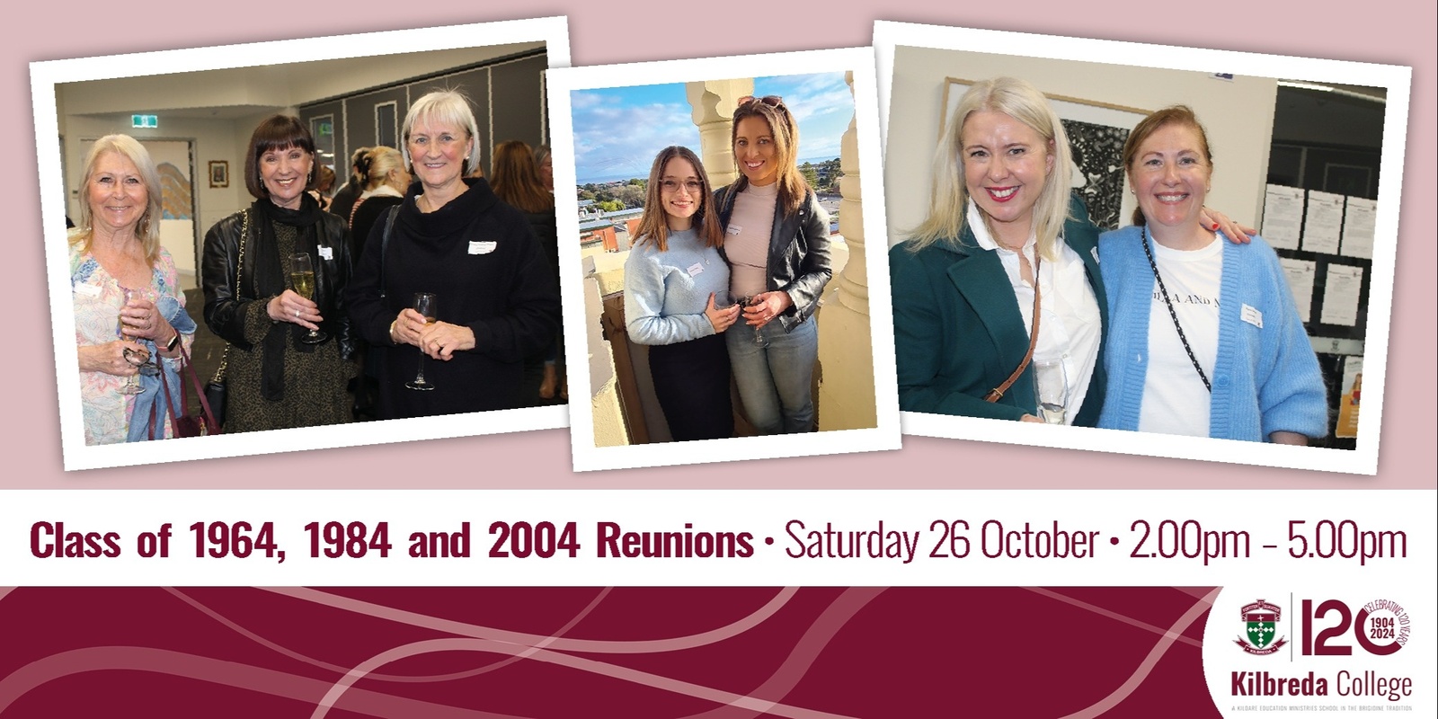 Banner image for Kilbreda College 20 Year and 40 Year Reunions 2024