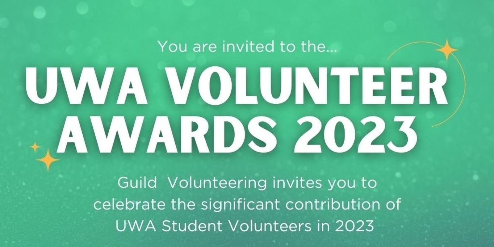 Banner image for UWA Guild Volunteering Awards Night