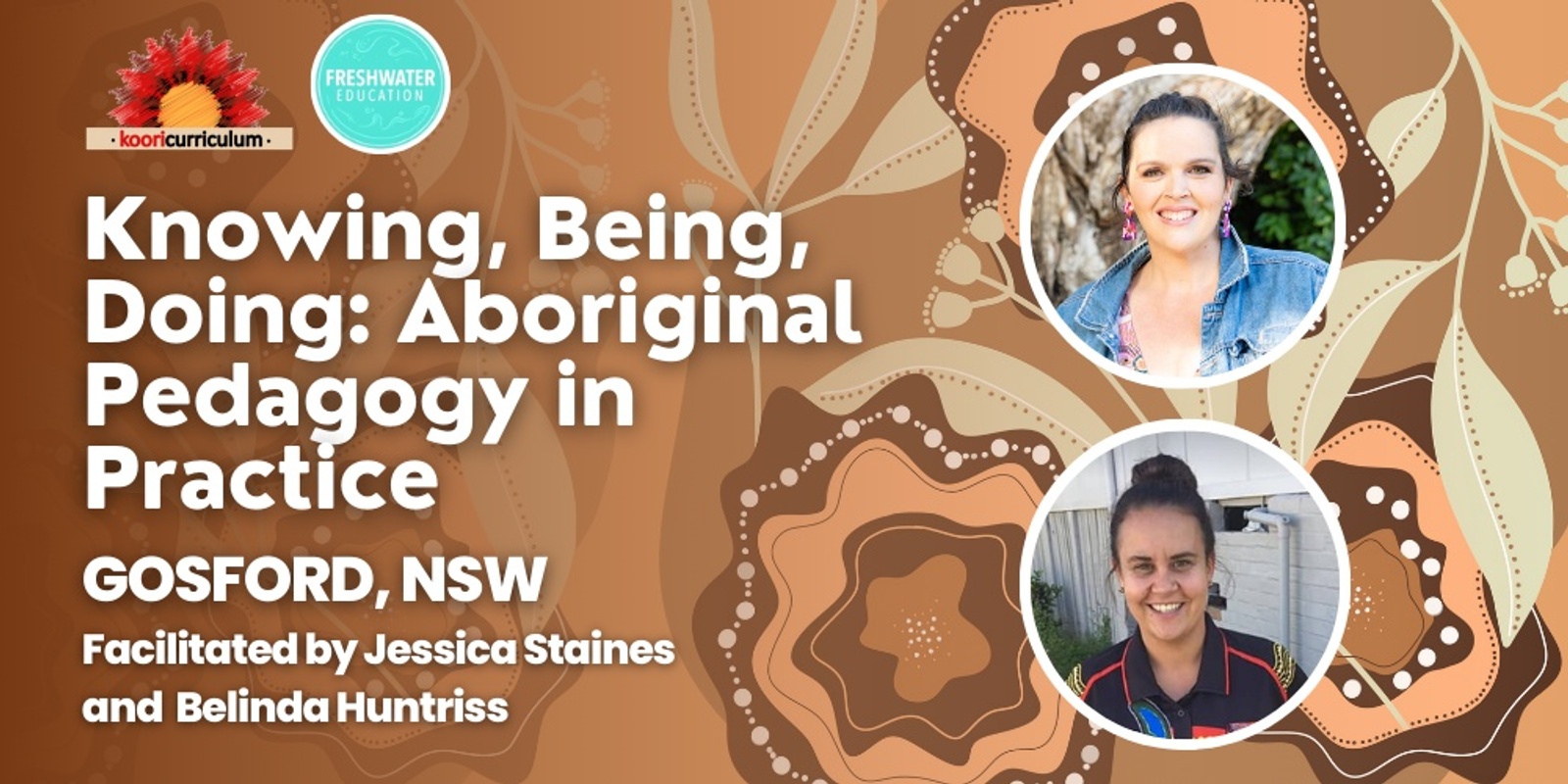 Banner image for "Knowing, Being, Doing: Aboriginal Pedagogy in Practice" May 2025 Gosford