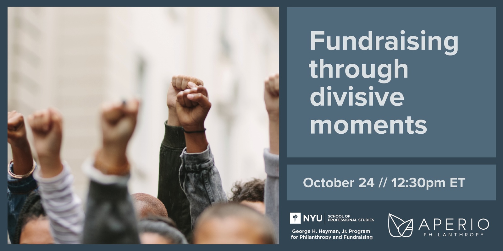 Banner image for Fundraising through divisive moments