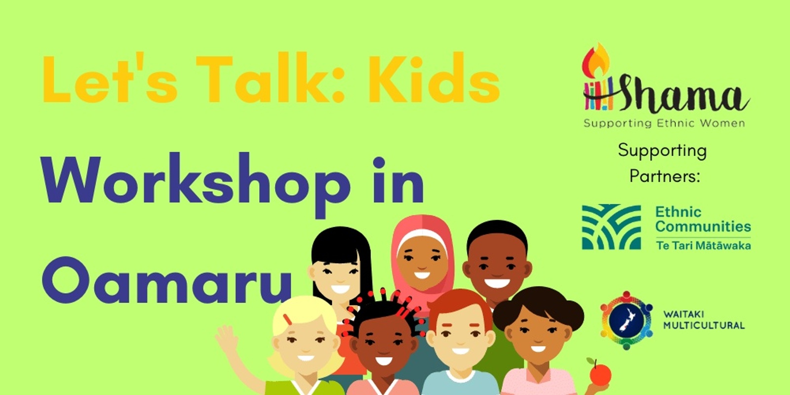 Banner image for Let's Talk: Kids Workshop in Oamaru Jun 2024