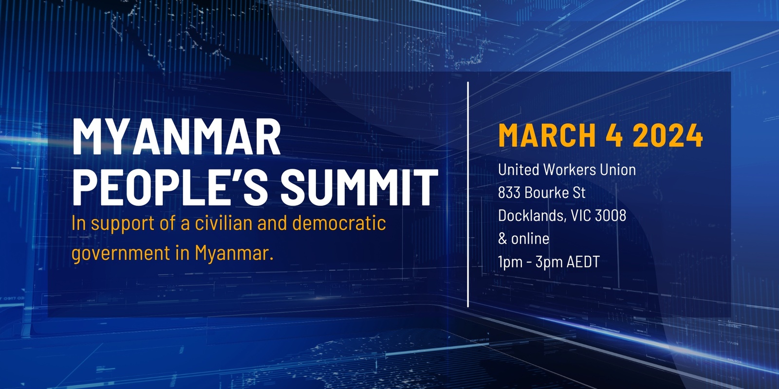 Banner image for Myanmar People's Summit