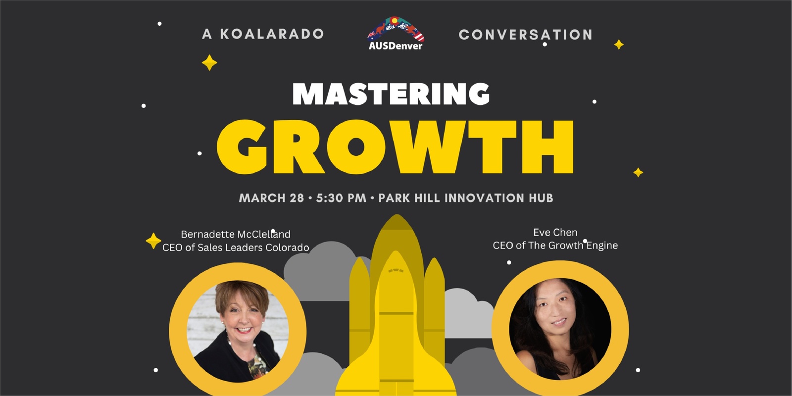 Banner image for AUSDenver Koalarado Conversation - Mastering Growth
