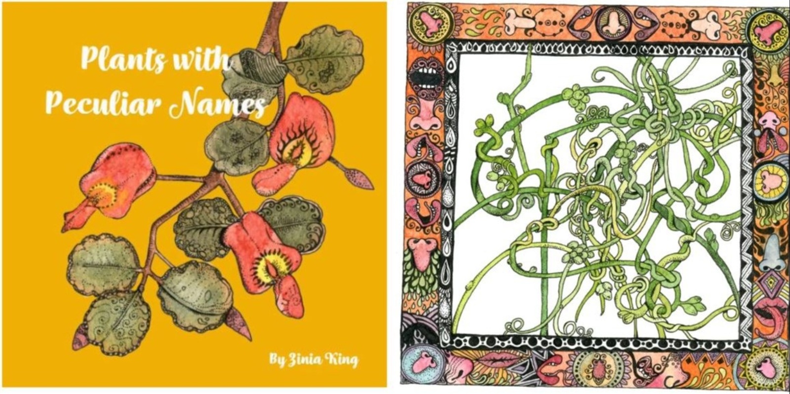 Banner image for Plants with Peculiar Names book reading & art with Zinia King
