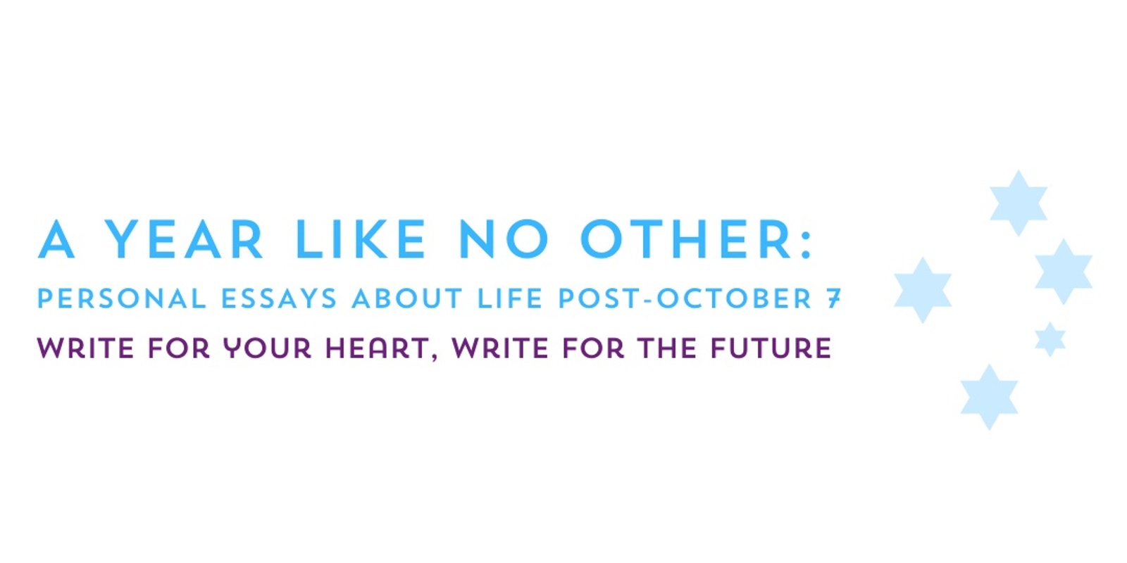 Banner image for ANTHOLOGY PROJECT: A YEAR LIKE NO OTHER