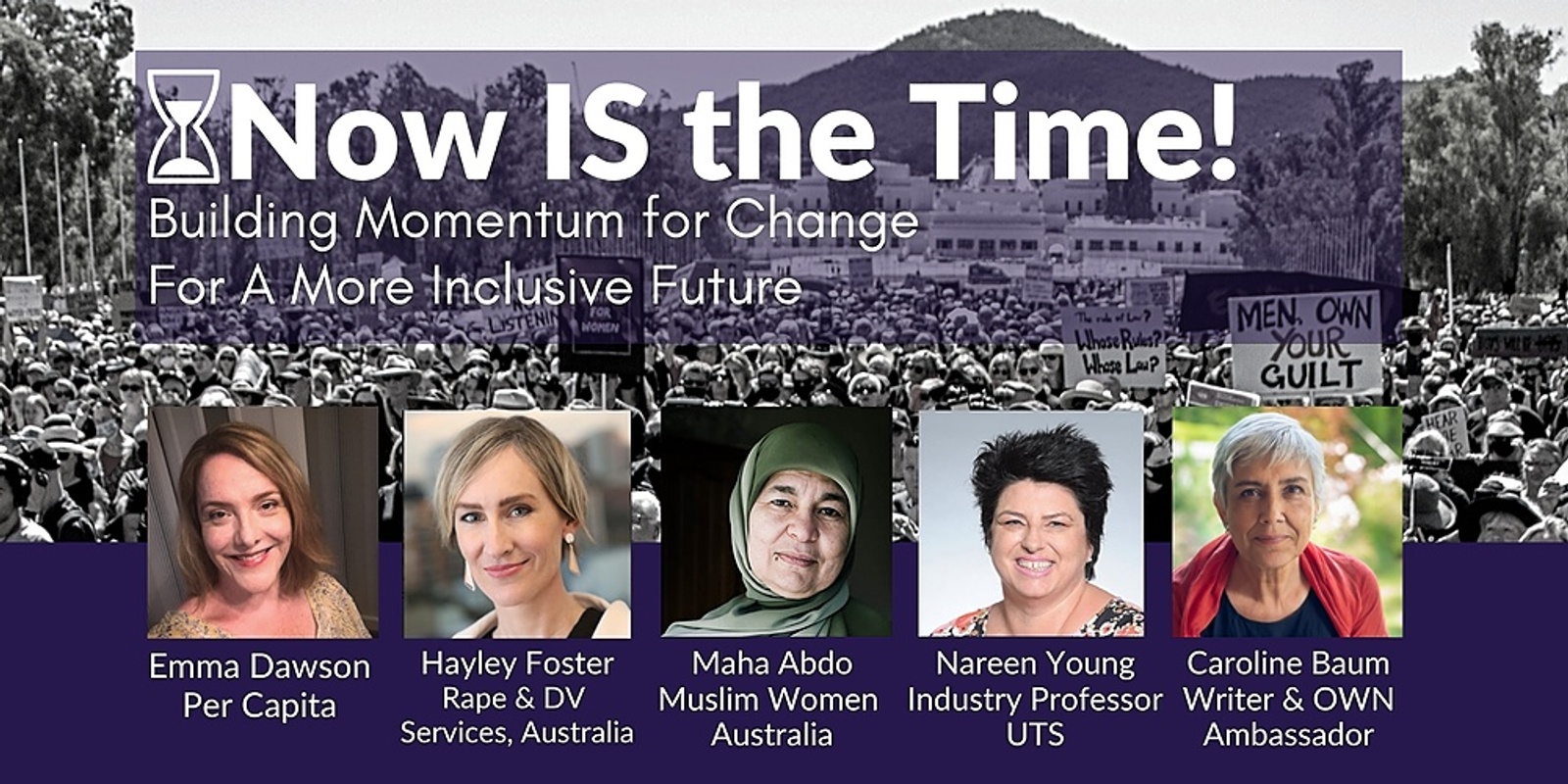 Banner image for Now IS the Time! Building Momentum for Change For A More Inclusive Future