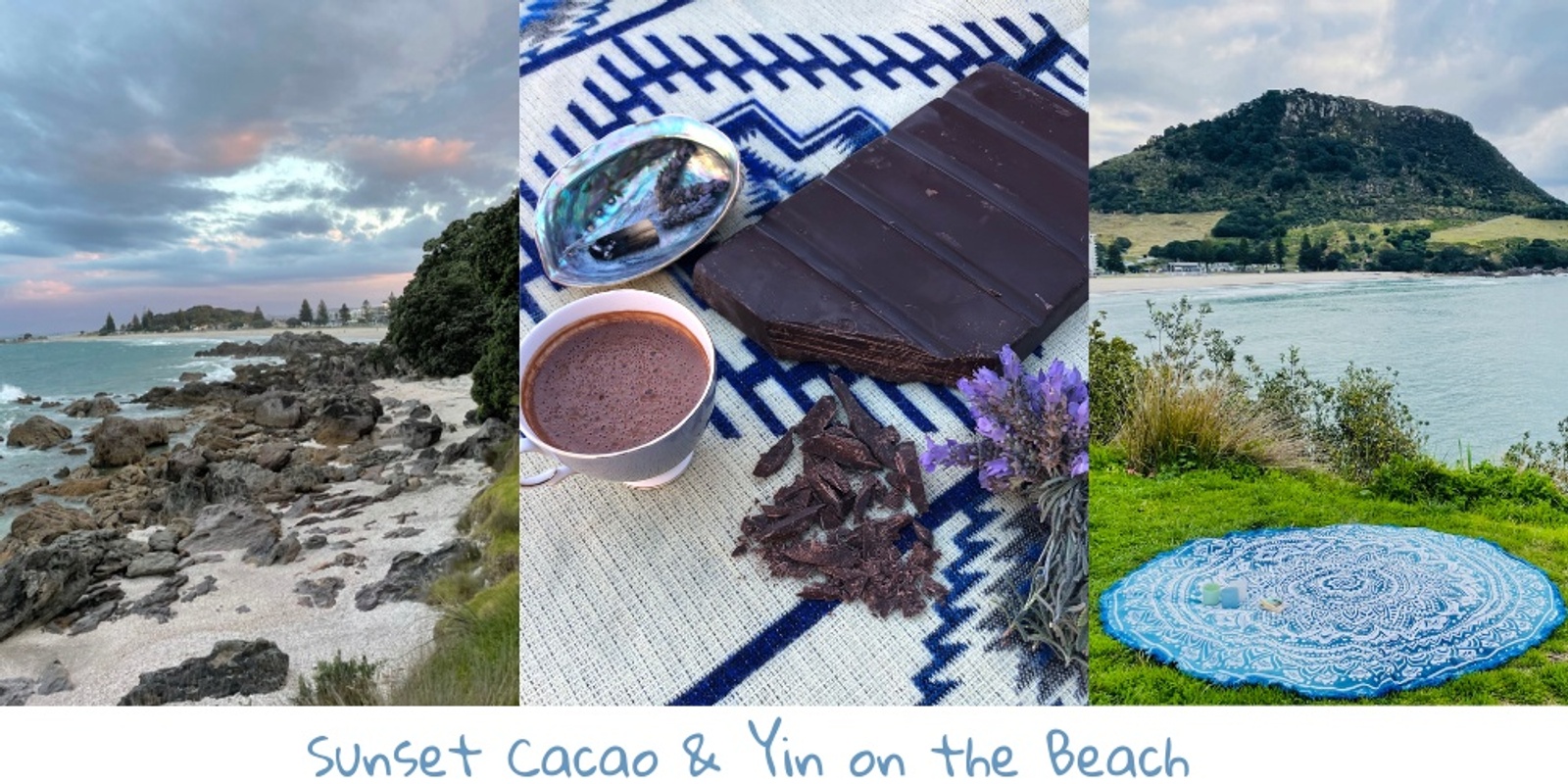 Banner image for Sunset Cacao Ceremony & Yin on the Beach