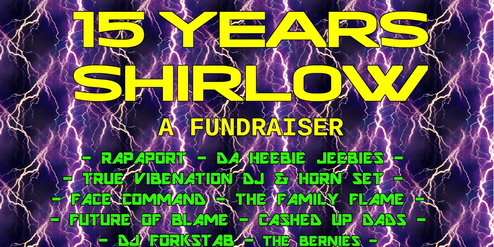 Banner image for 15 Years Shirlow