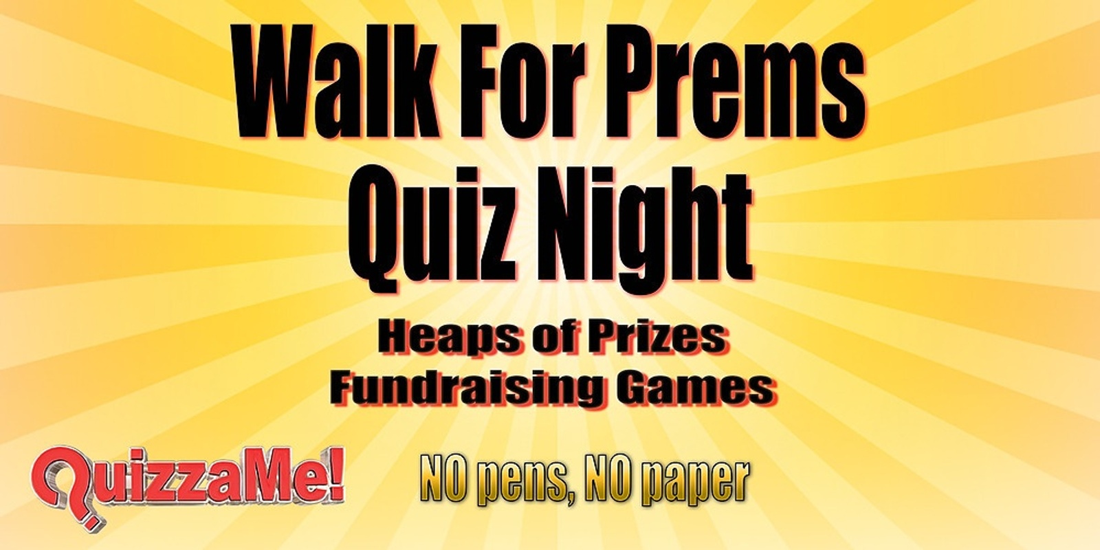 Banner image for Walk For Prems Quiz Night