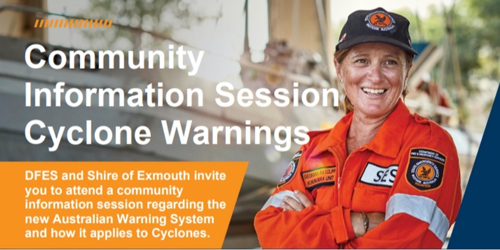 Banner image for Community Information Session Cyclone Warnings