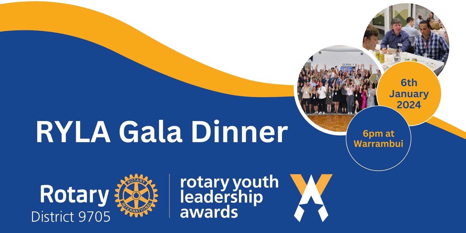 Banner image for RYLA Gala Dinner - Rotary District 9705