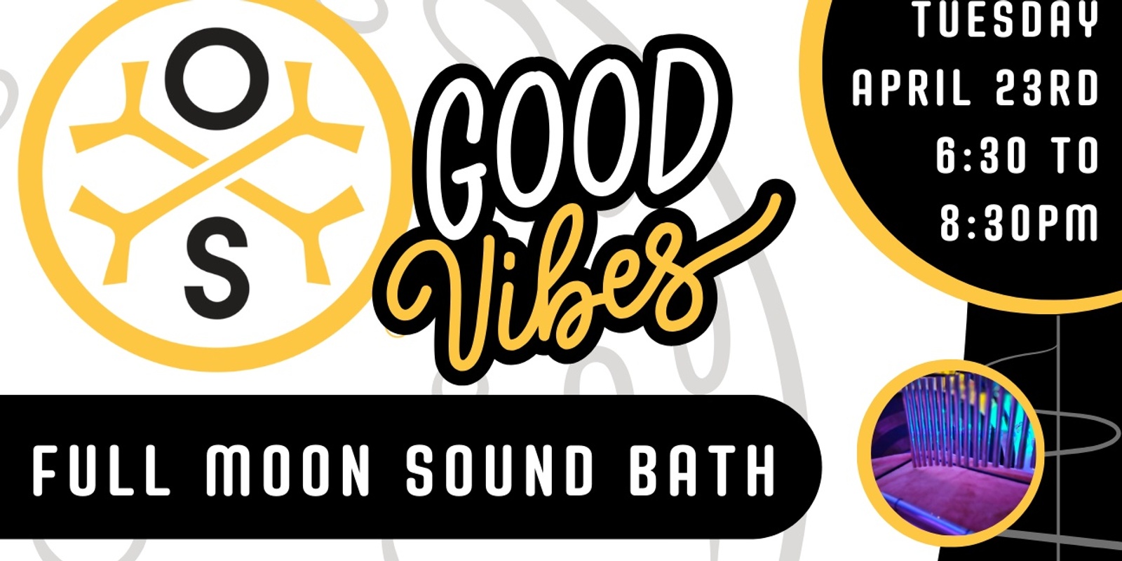 Banner image for OsteoStrong Good Vibes Full Moon Sound Bath by Resté Sound Healing