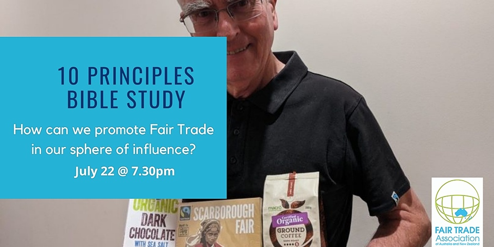 Banner image for 10 Principles of Fair Trade Bible Study Series: Session 5: How can we promote fair trade in our sphere of influencee?