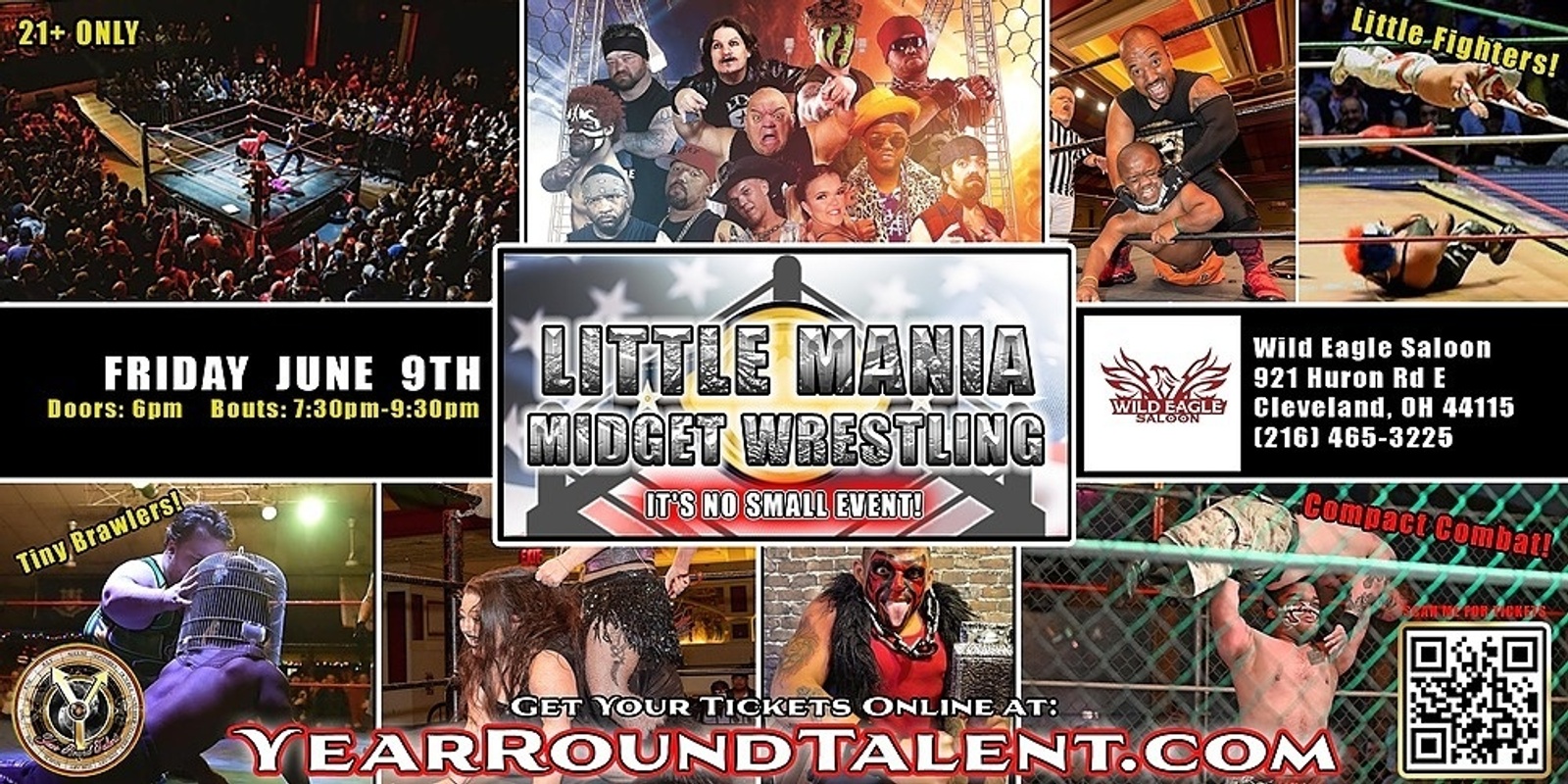 Banner image for Cleveland, OH - Micro-Wresting All * Stars: Little Mania Rips Through the Ring!