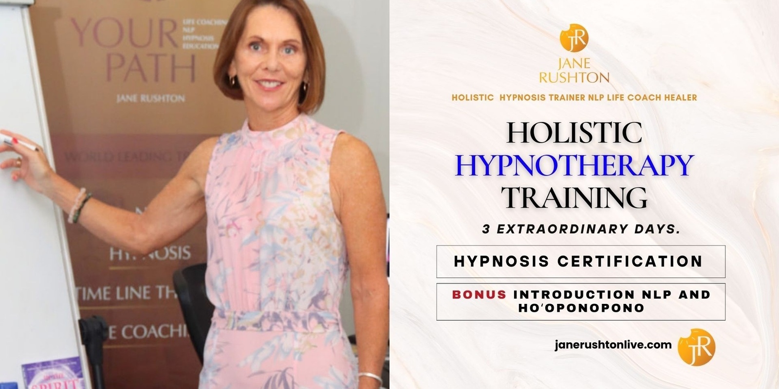 Banner image for Hypnosis, Intro to NLP,  and Ho'oponopono - 3 Day Training
