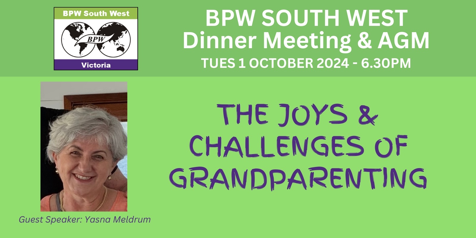 Banner image for BPWSW October Meeting 