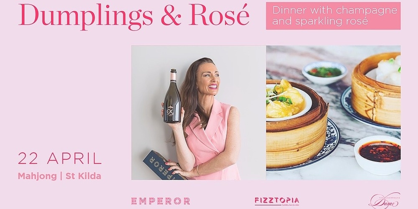 Banner image for Dumplings & Rosé: Sparklings & Champagne Dinner