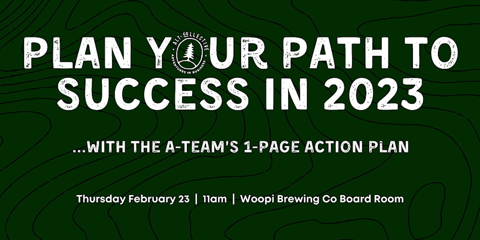 Banner image for Plan Your Path to Success in 2023 - Woopi