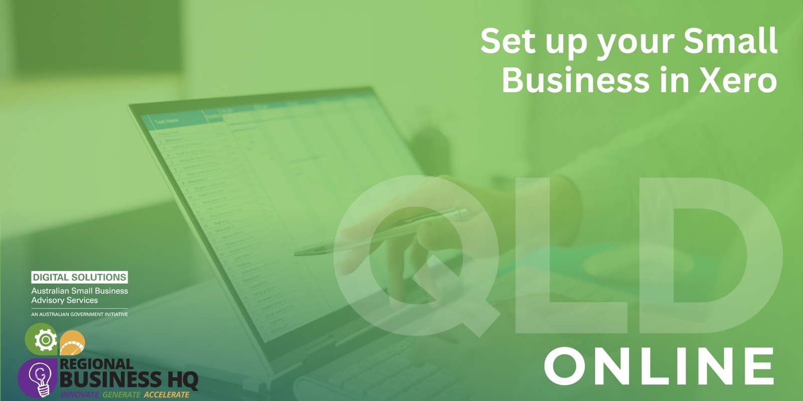 Banner image for Set up your Small Business in Xero