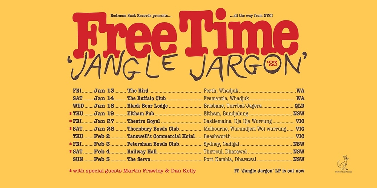 Banner image for FREE TIME  'Jangle Jargon' @ The Servo, Port Kembla
