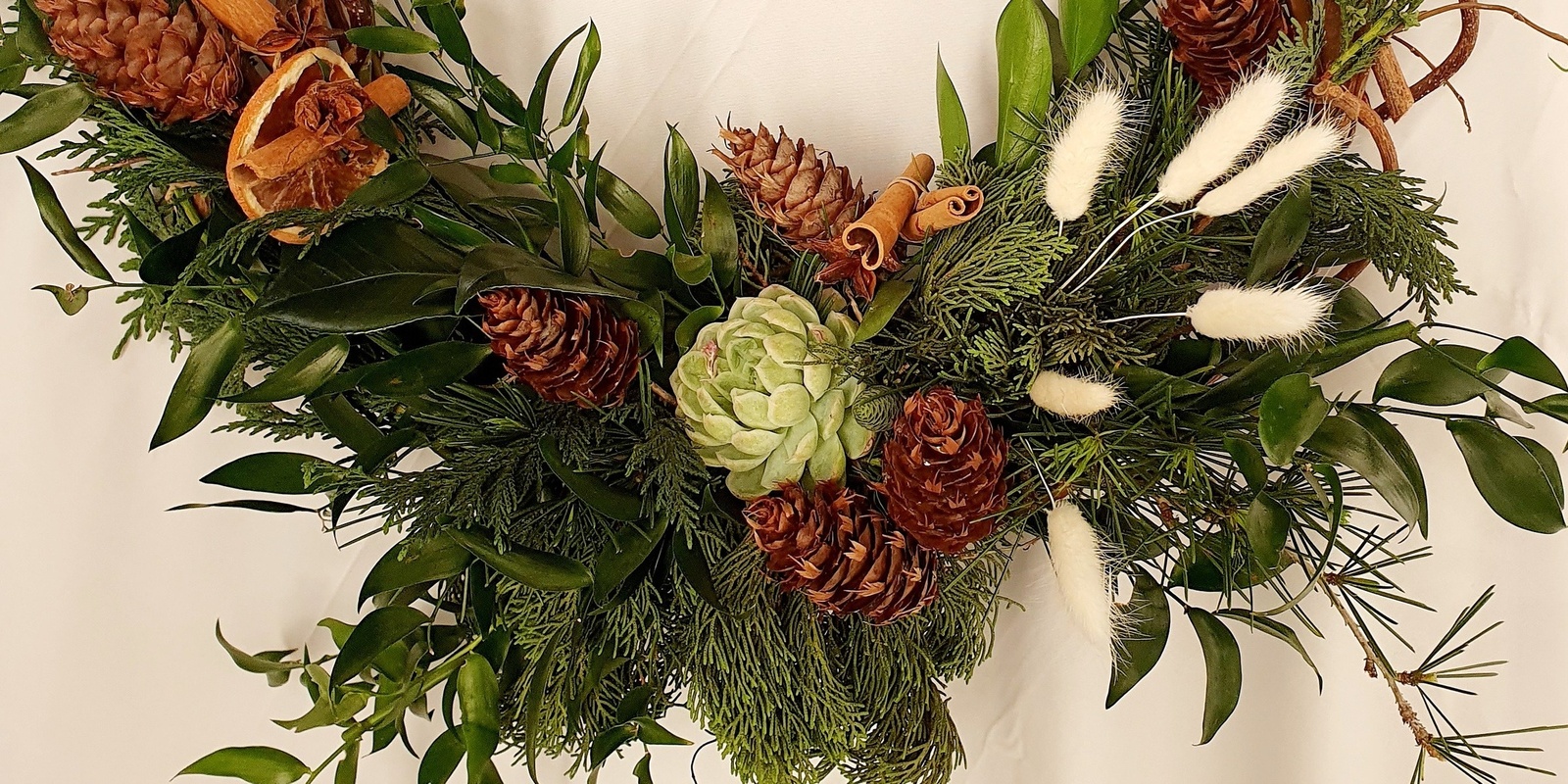 Banner image for First Thursdays: Christmas Wreath Workshop with Gretchen Mawson