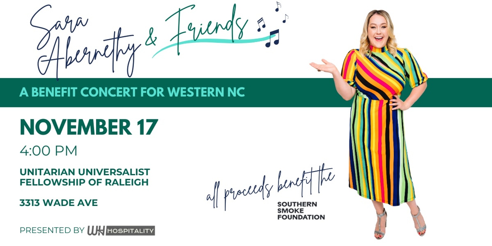 Banner image for Sara Abernethy & Friends - A Benefit Concert for Western NC