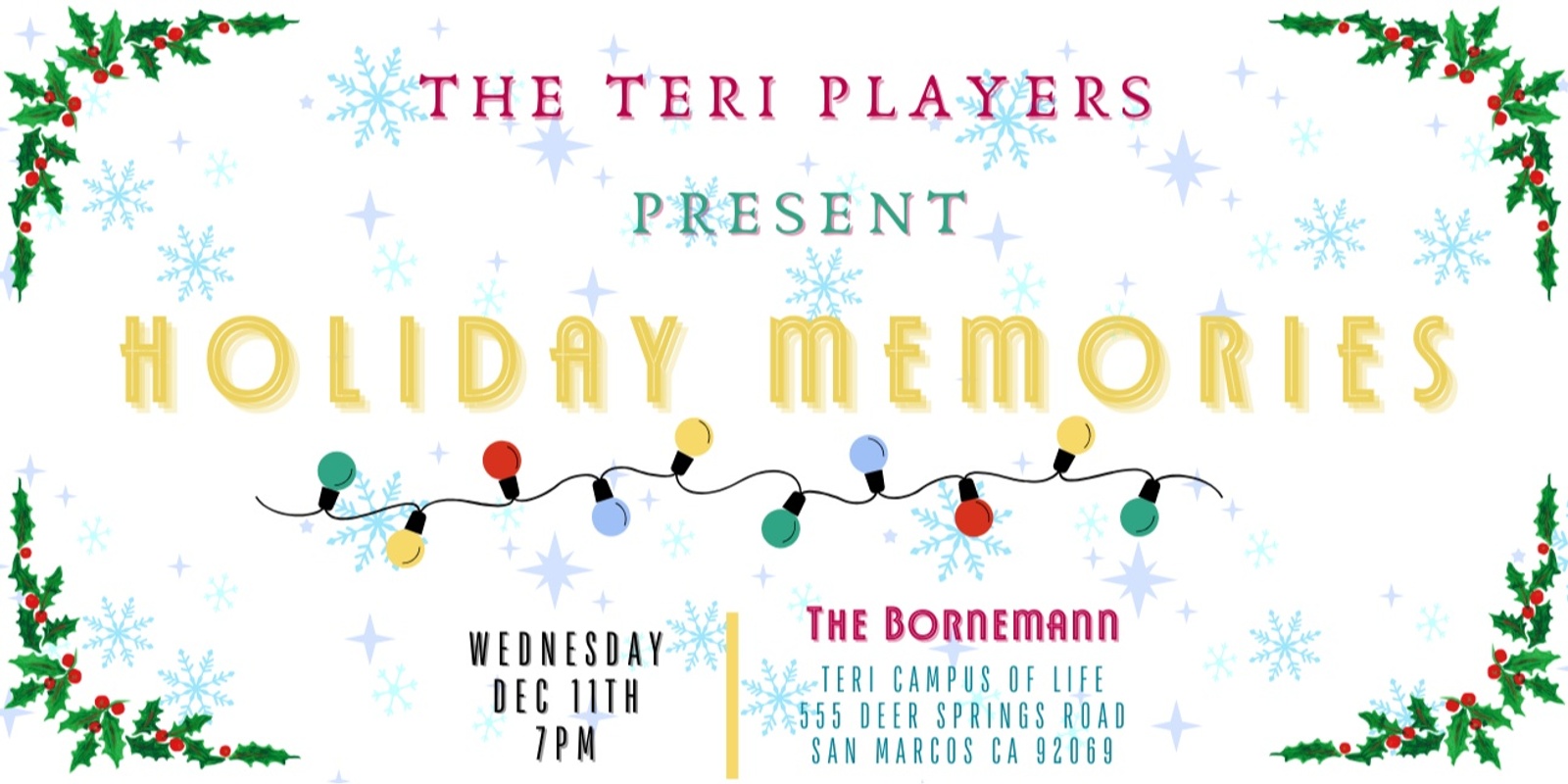 Banner image for TERI Players Present: Holiday Memories