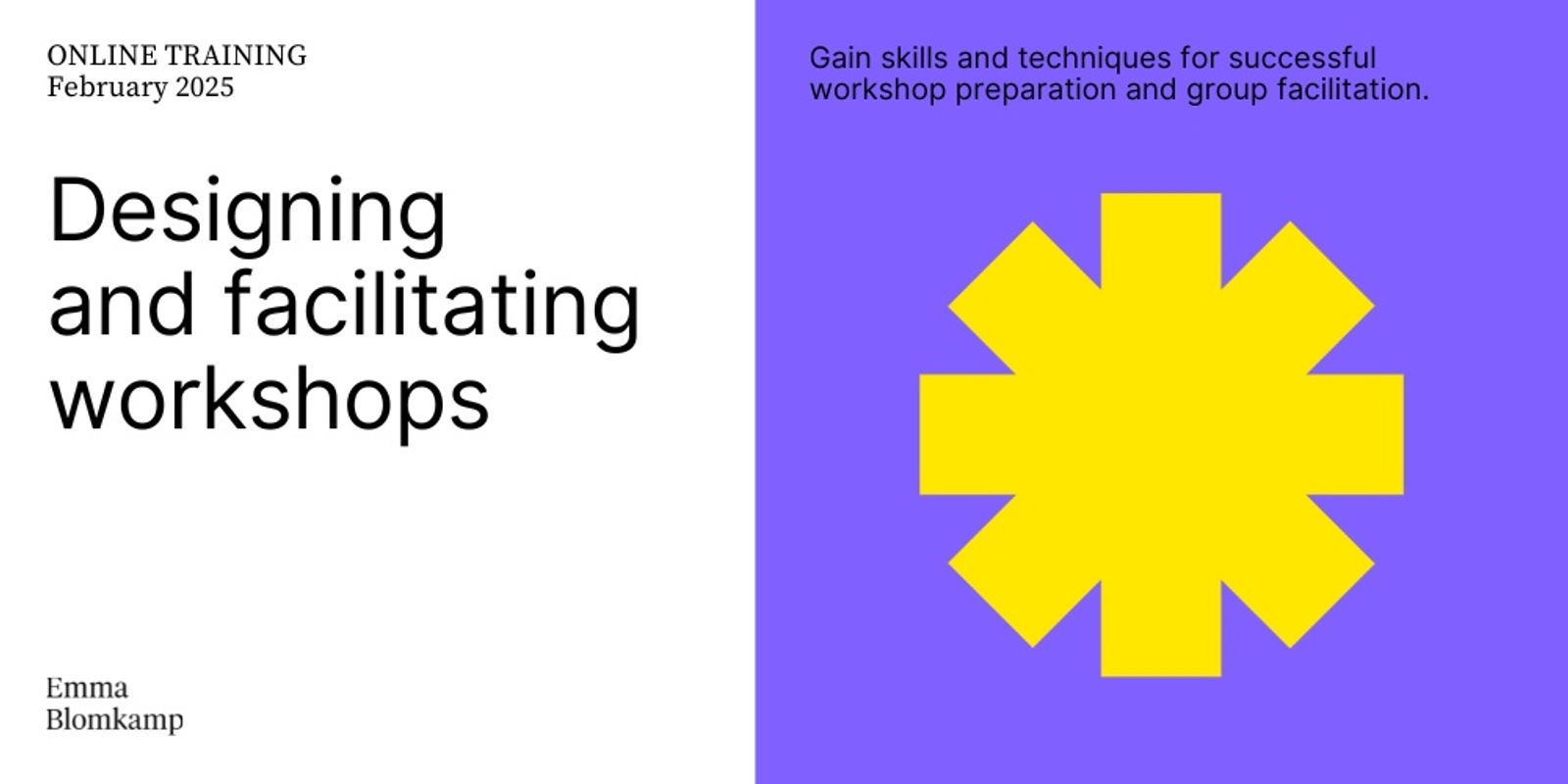 Banner image for Designing and Facilitating Workshops