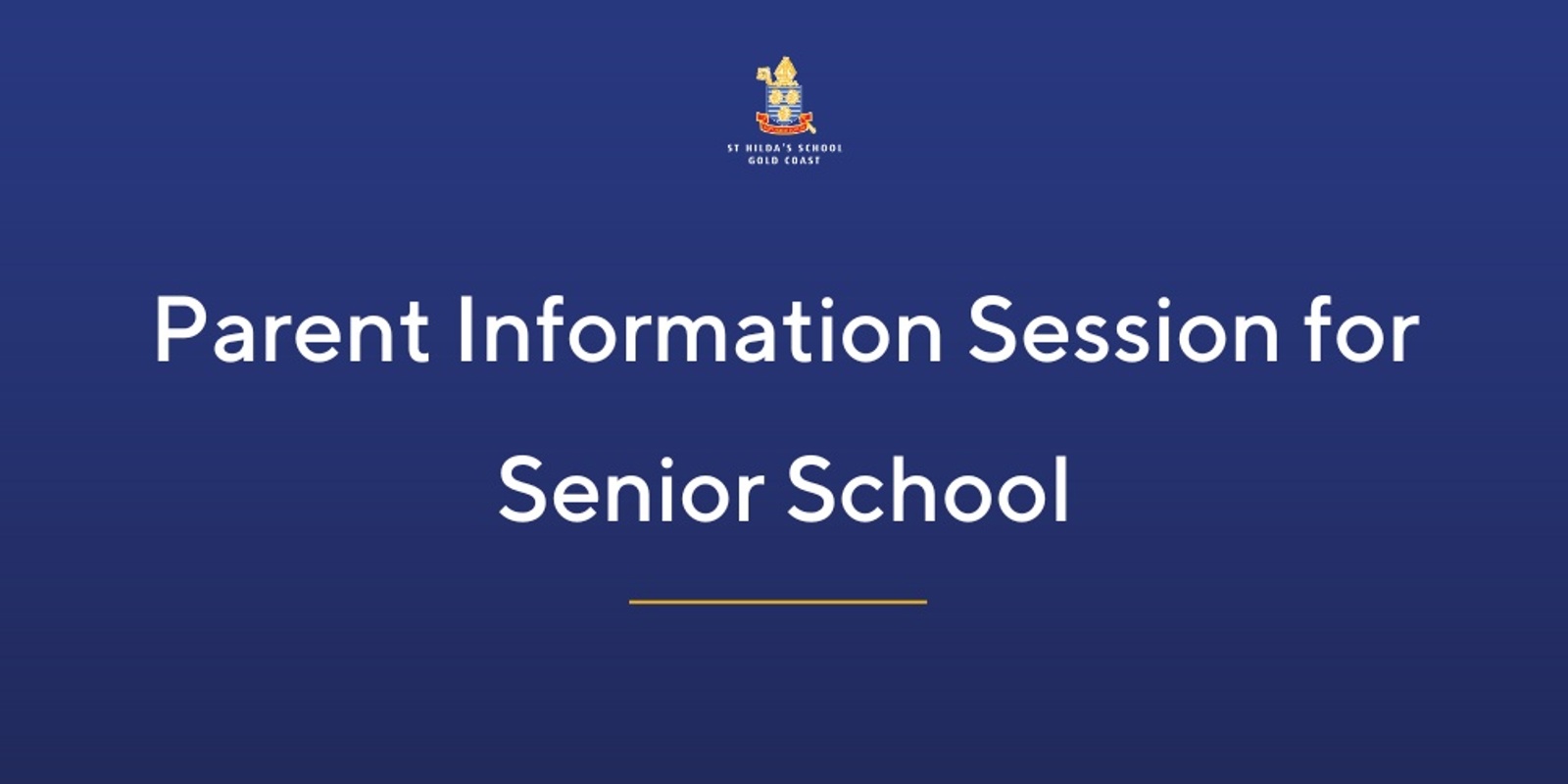 Banner image for Parent Information Session for Senior School