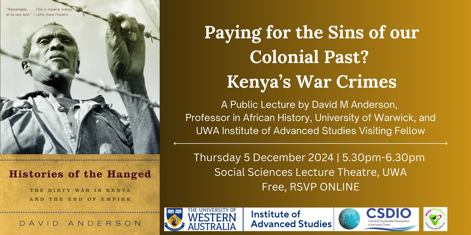 Banner image for Paying for the Sins of our Colonial Past? Kenya’s War Crimes