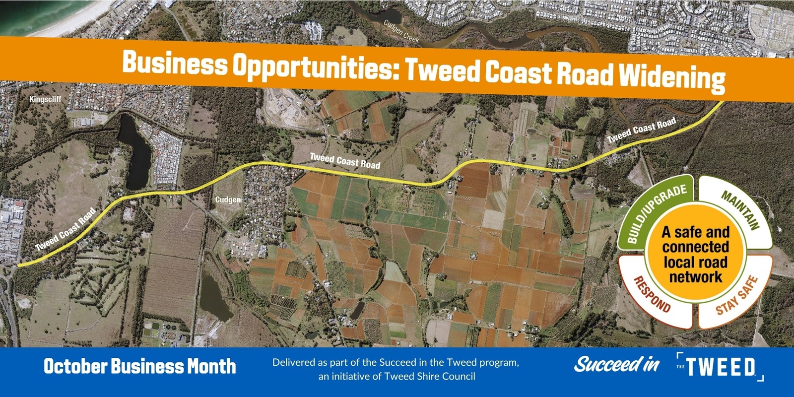 Banner image for Succeed in the Tweed Session: Tweed Coast Road Widening Exploring Business Opportunities from planned developments in the Tweed. 