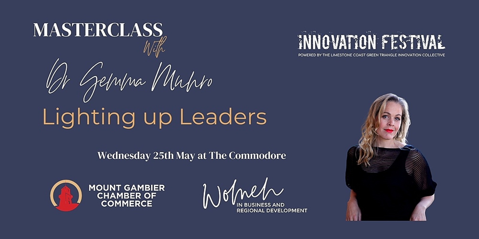 Banner image for Lighting up Leaders Masterclass with Dr Gemma Munro