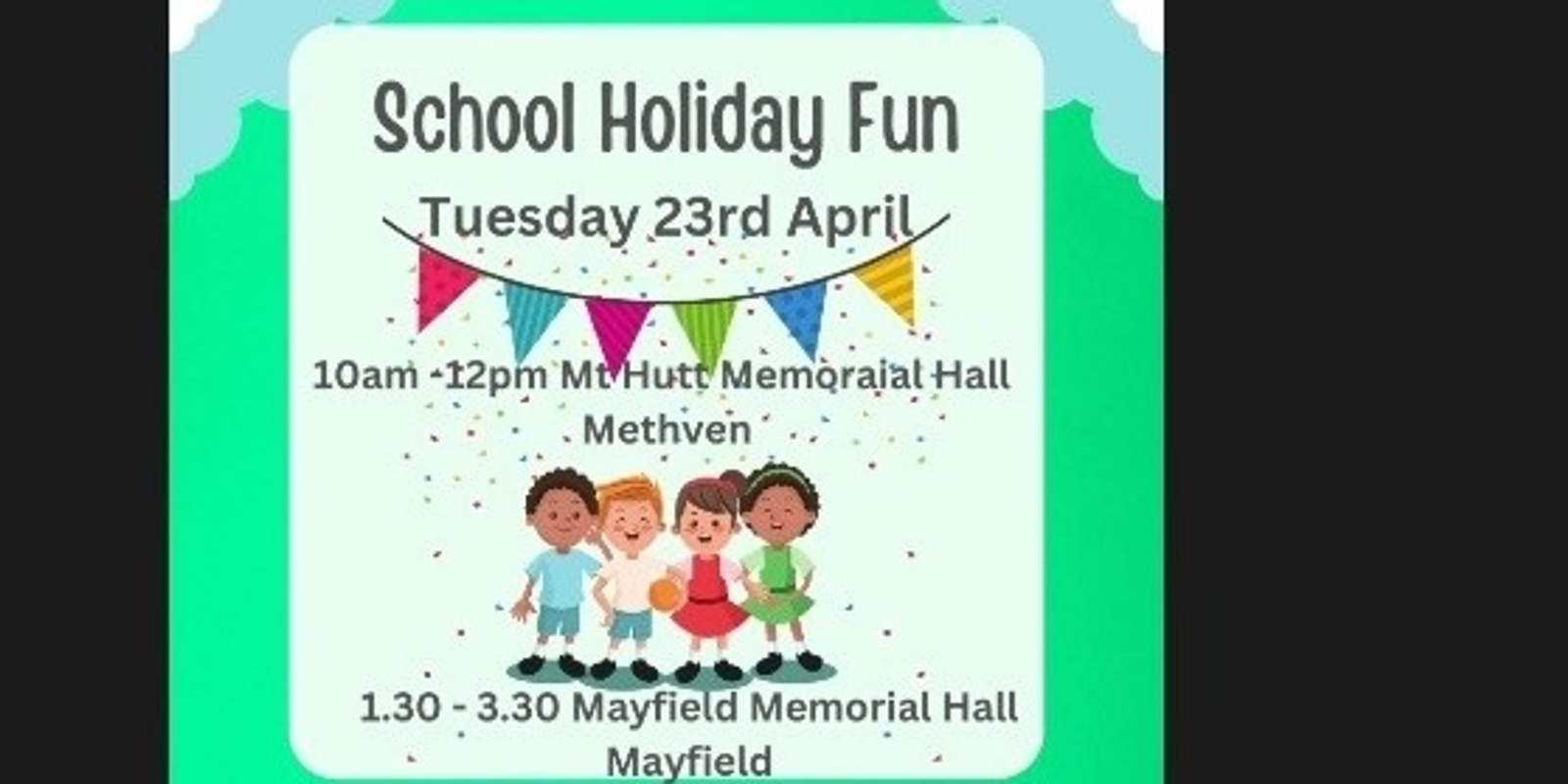 Banner image for "School holiday fun", Mayfield 