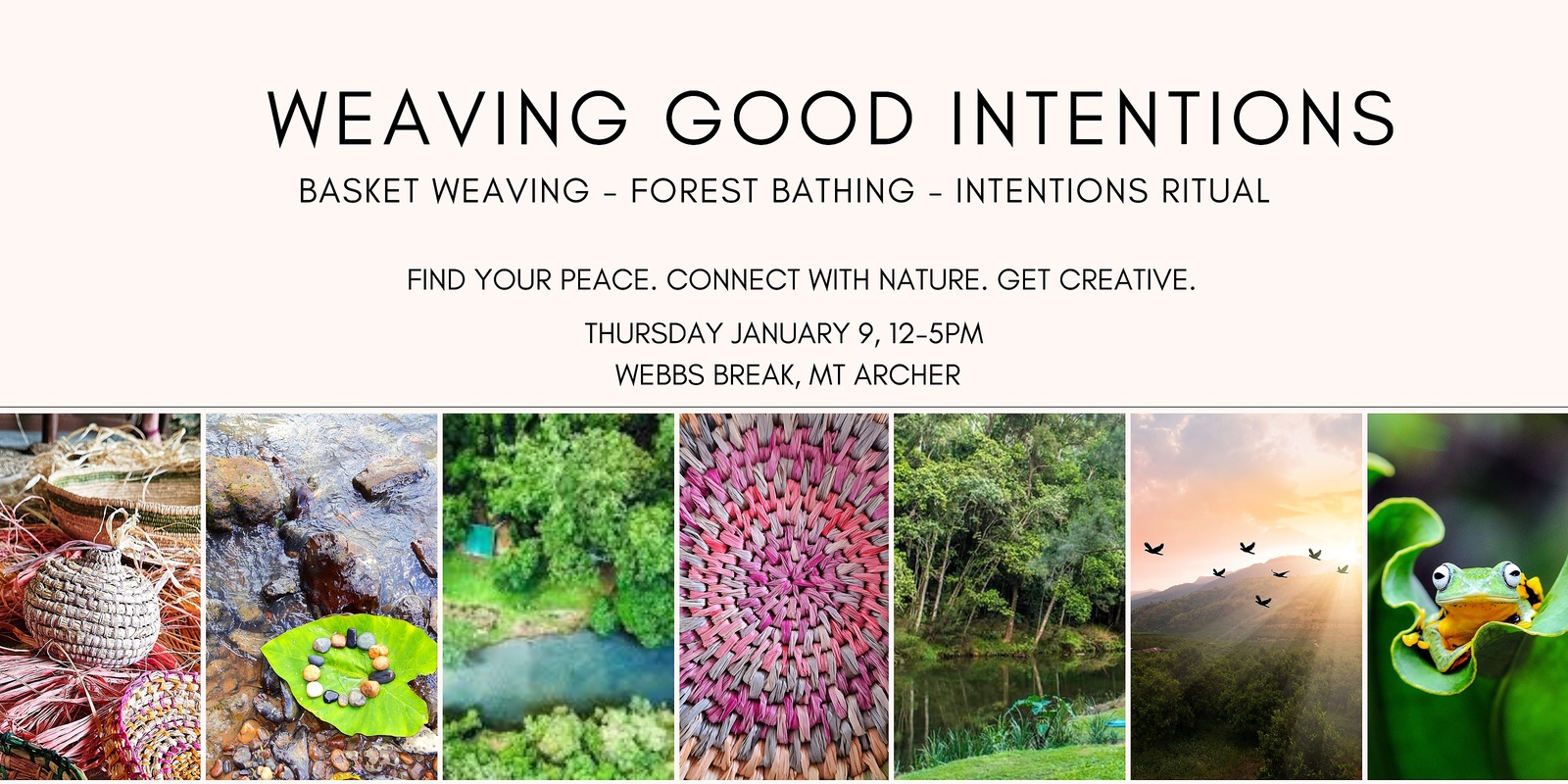 Banner image for Weaving Good Intentions - Basket Weaving and Forest Bathing in the Rainforest