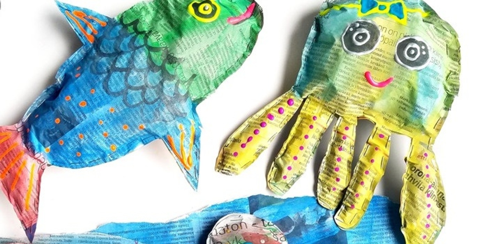 Banner image for Newspaper Sea Creature at SECCA, School Holiday Workshop Ages 5 - 8