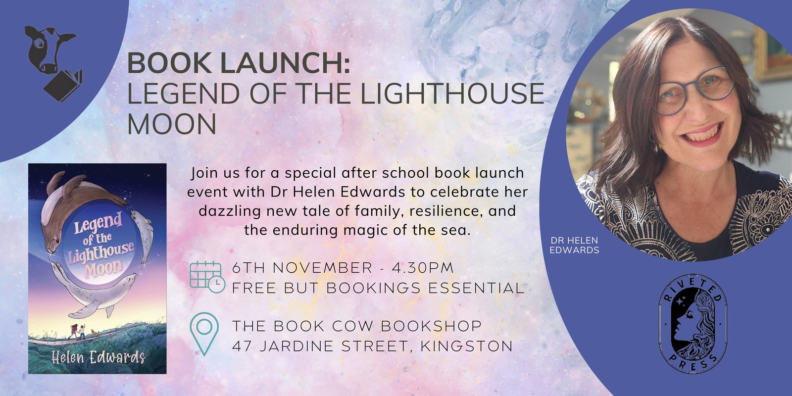 Banner image for Book Launch - Legend of the Lighthouse Moon by Dr Helen Edwards