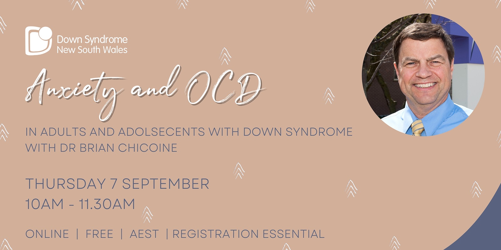 Banner image for Anxiety and OCD in Adolescents and Adults with Down Syndrome Workshop with Dr. Brian Chicoine