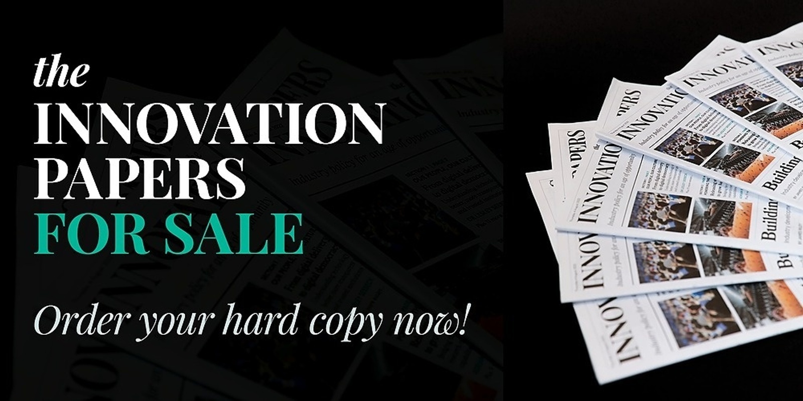Banner image for The Innovation Papers - hard copy
