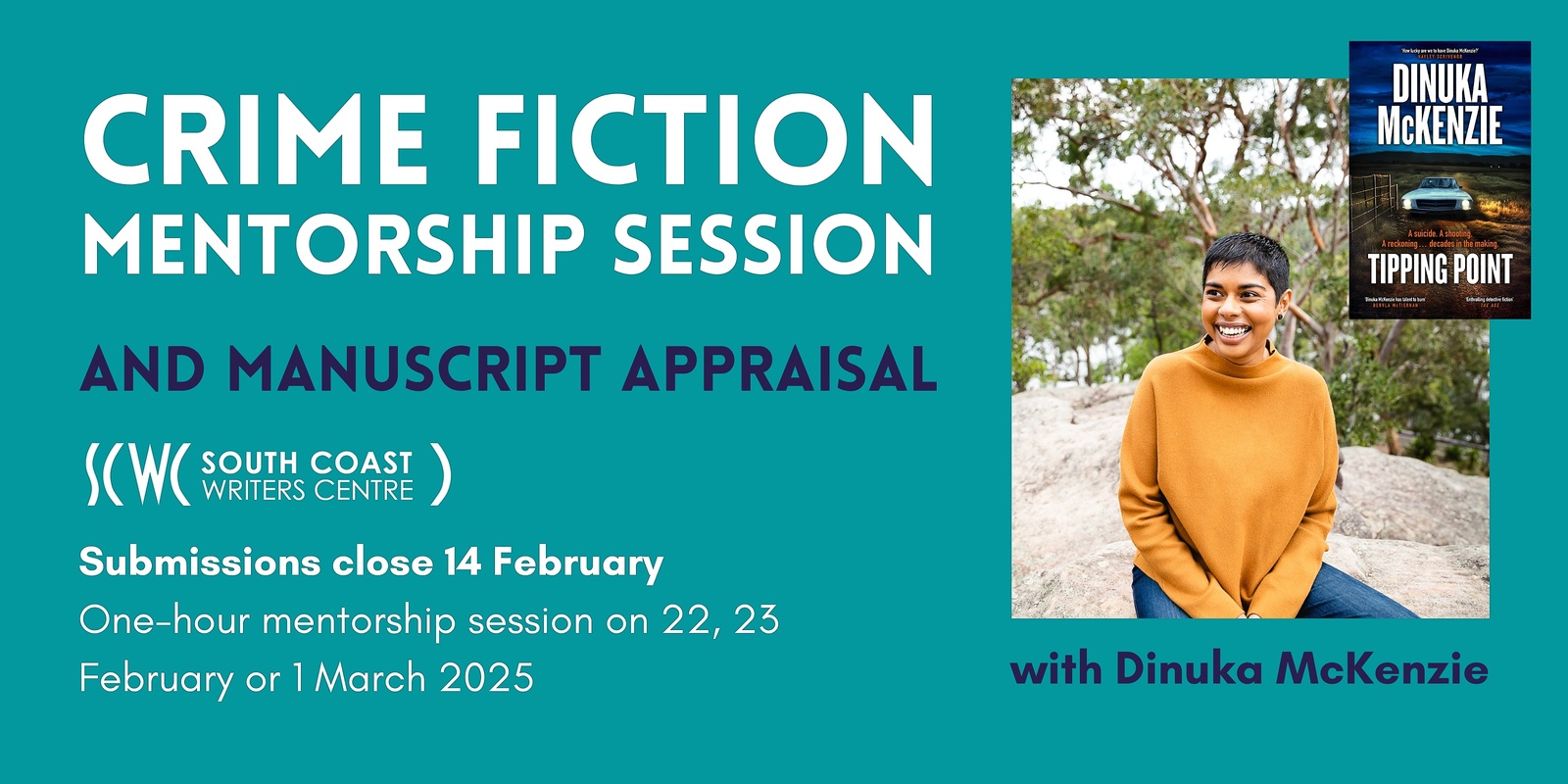 Banner image for Crime Fiction Manuscript Appraisal & Mentorship Session with Dinuka McKenzie