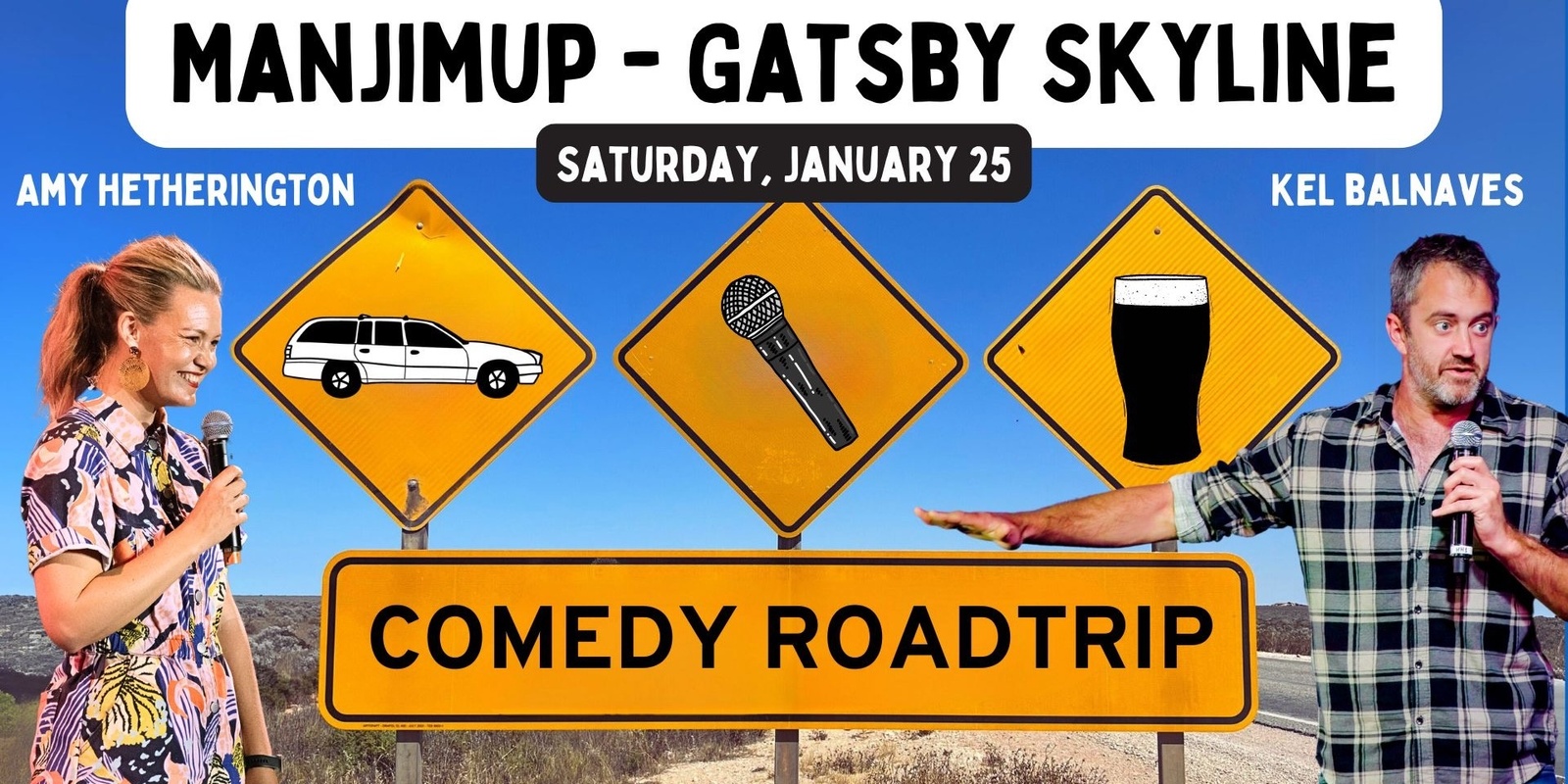 Banner image for Kel and Amy’s Comedy Road Trip