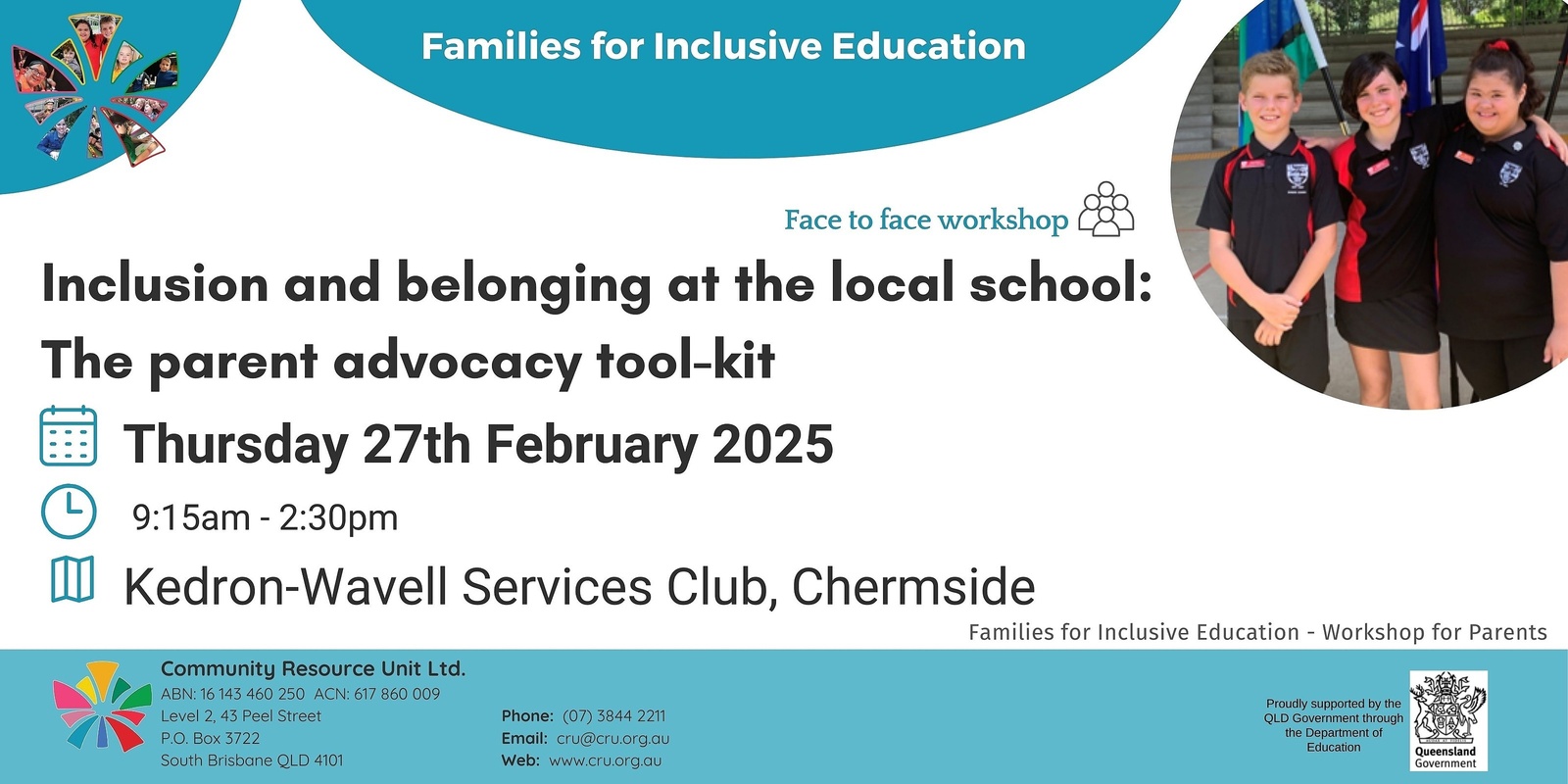 Banner image for Inclusion and belonging at the local school: The parent advocacy toolkit - Chermside