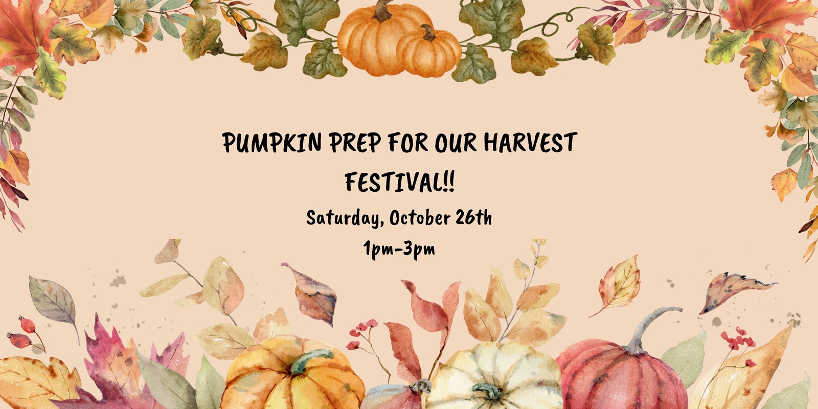 Banner image for Pumpkin Prep for Harvest Festival!