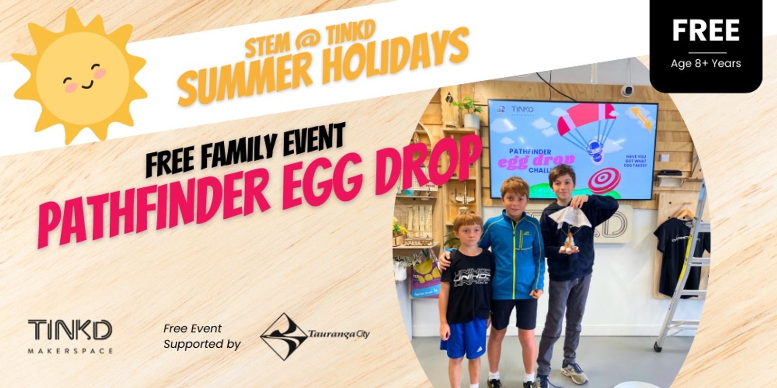 Banner image for Summer STEM @ Tinkd: Pathfinder Egg Drop Challenge