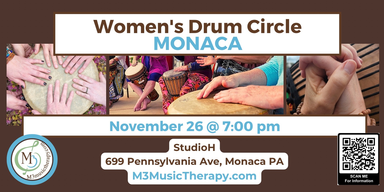 Banner image for Womens' Drum Circle - Nov (Monaca)