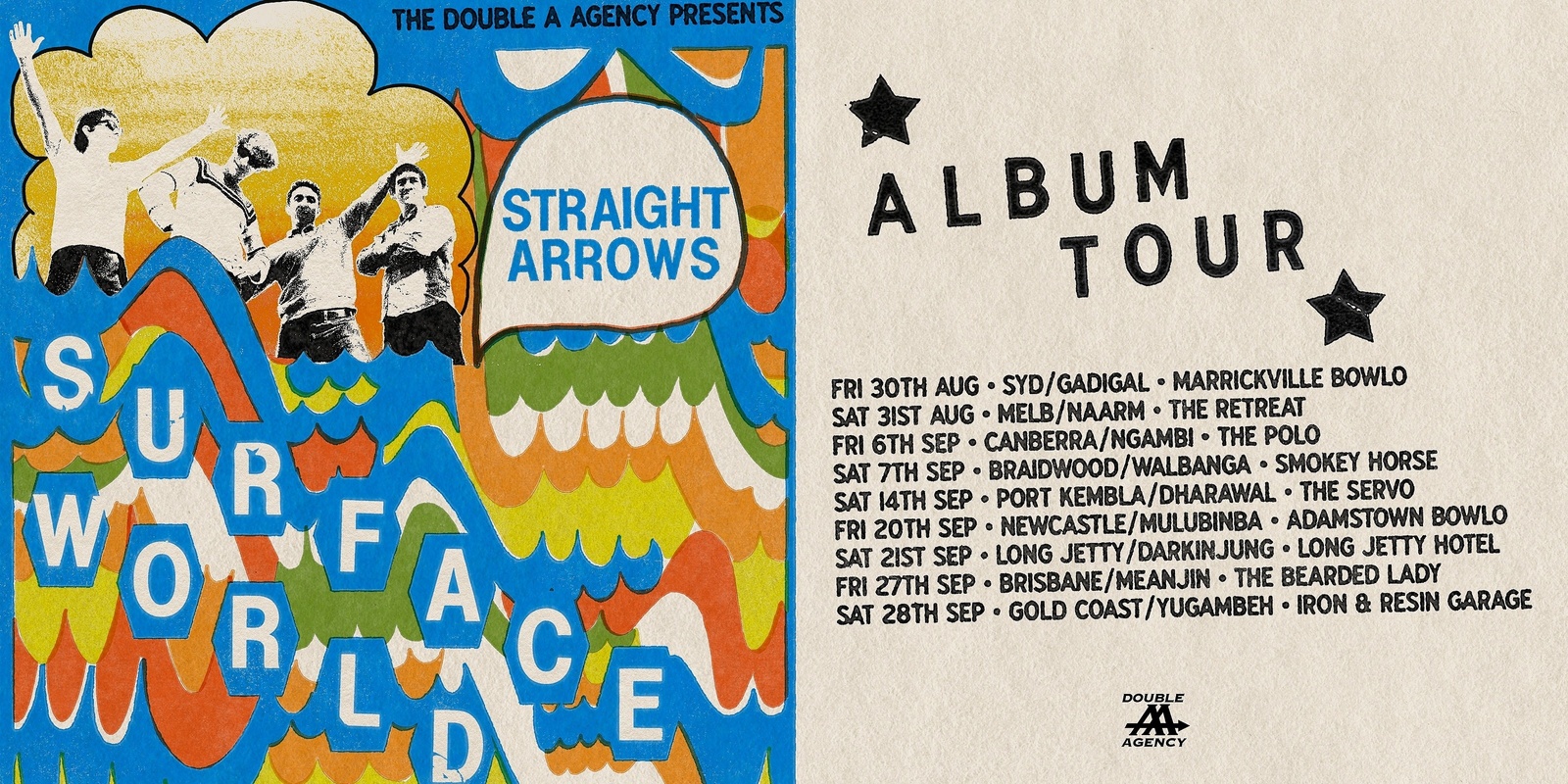 Banner image for STRAIGHT ARROWS 'Surface World' Album tour - Port Kembla
