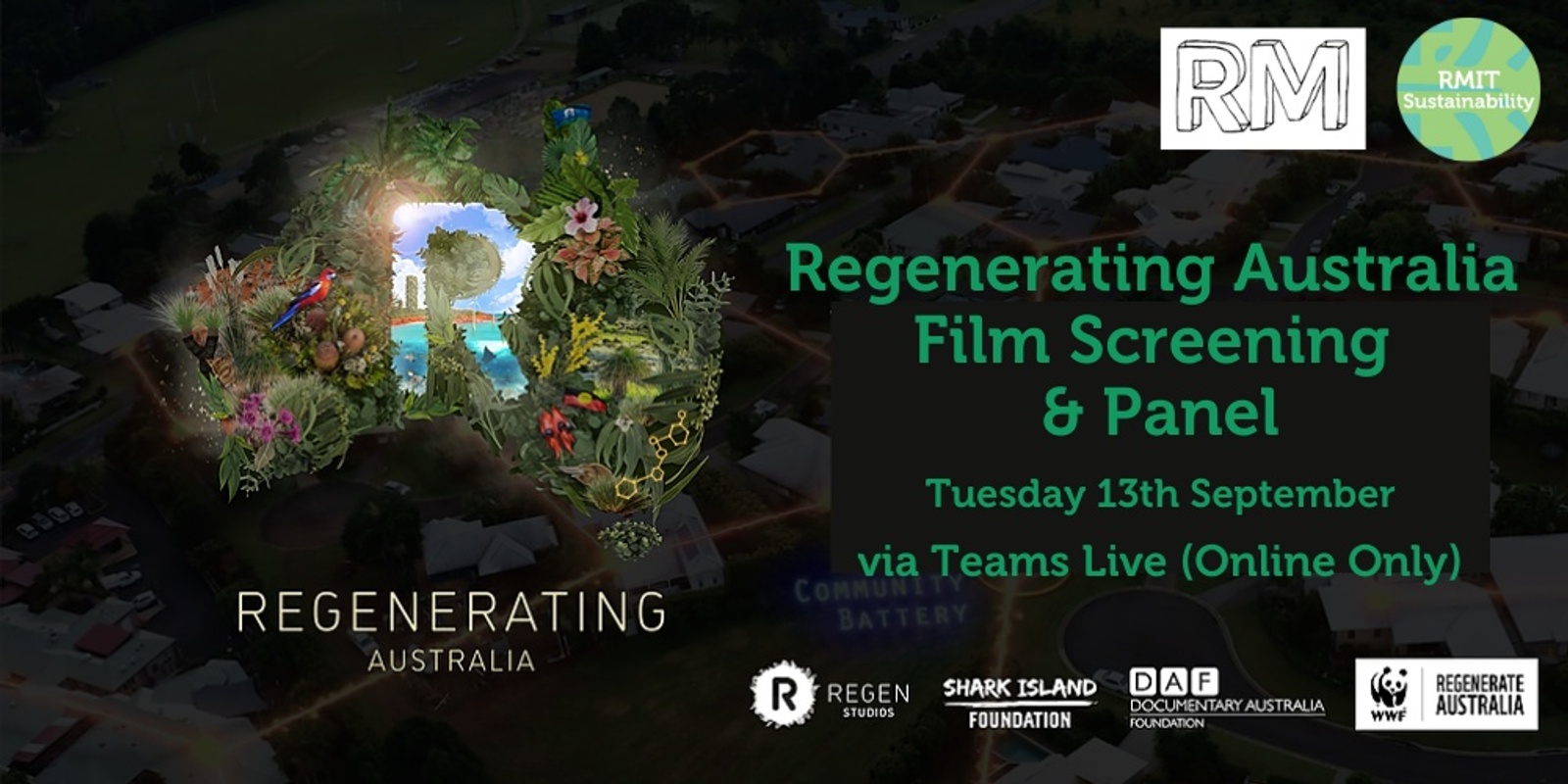 Banner image for Regenerating Australia: Film Screening & Panel (ONLINE ONLY)